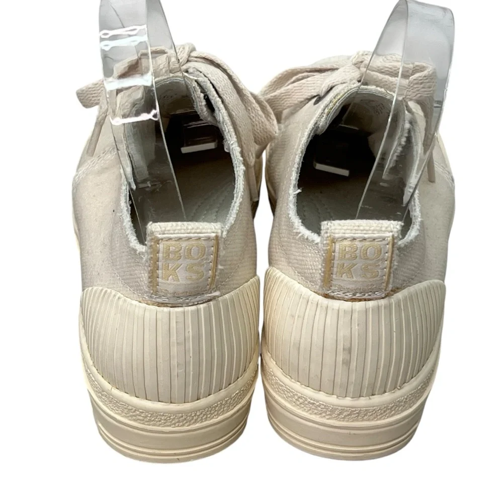 Boks by‎ Reebok Women's Beige Canvas Sneakers 7.5
